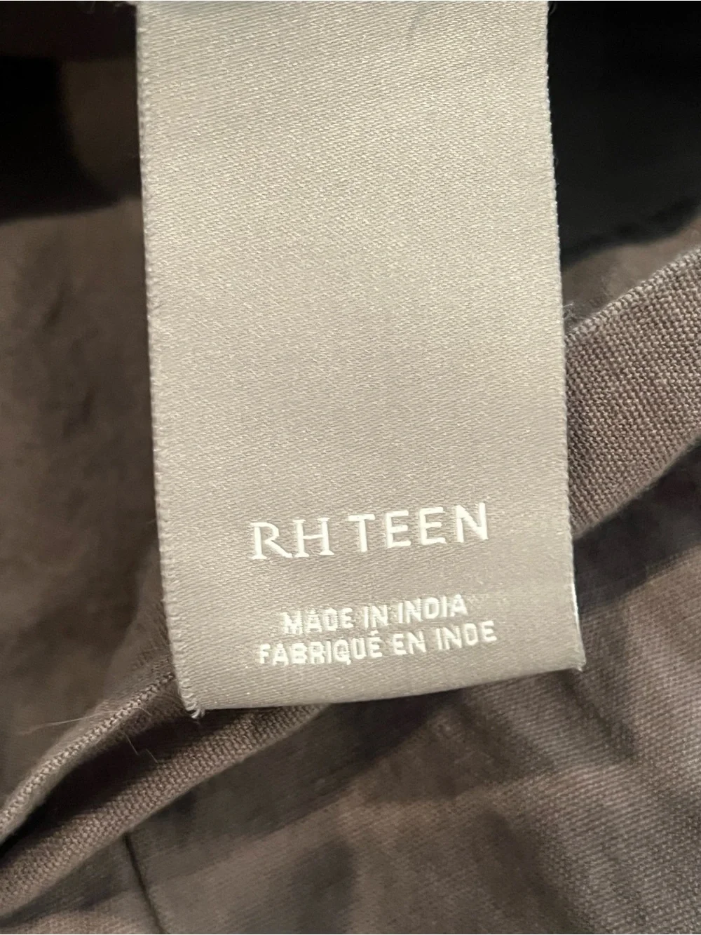 Restoration Hardware Teen Linen Twin Duvet